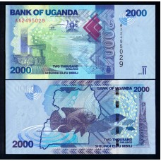 Уганда 2000 шиллингов 2015г.